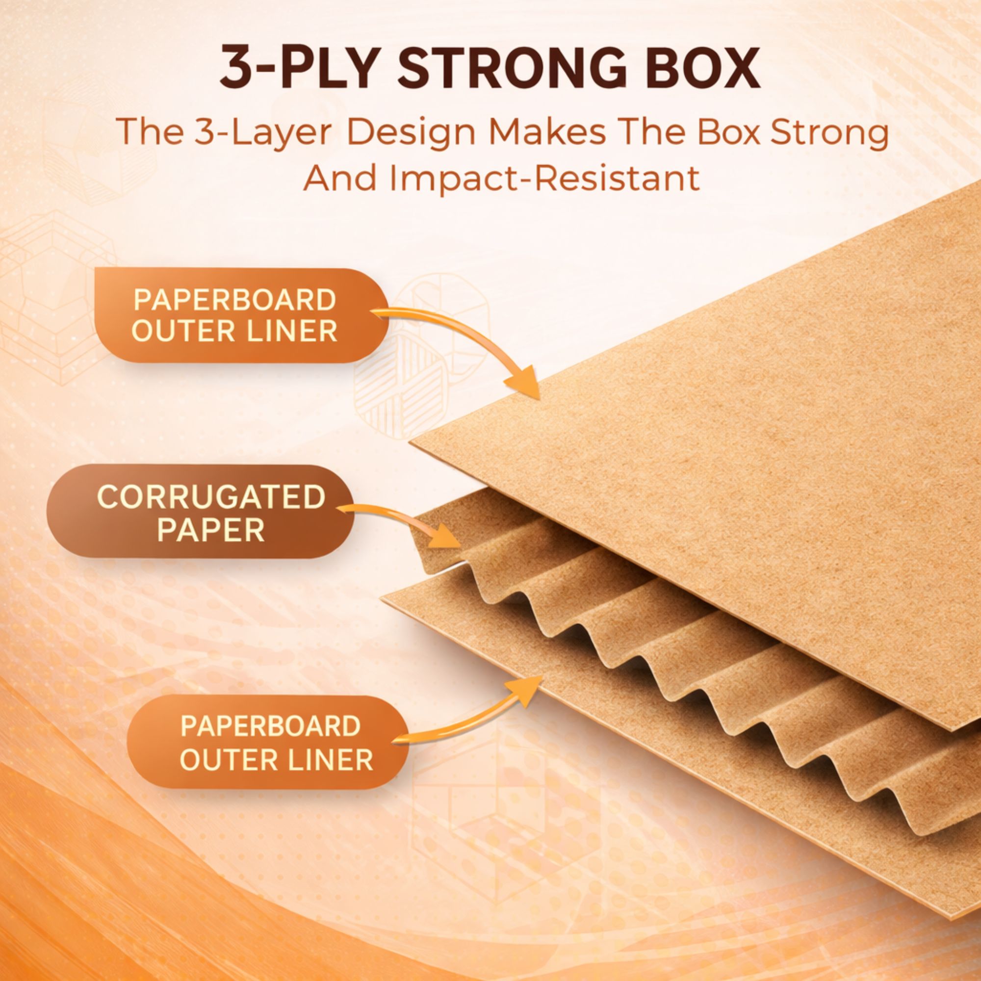 corrugated box 3 ply mark rtd