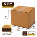 Protect your products with the MarkRTD 5 Ply Corrugated Box (4 x 4 x 4 Inch), designed for secure packaging and safe delivery. Made from high-quality corrugated board, this box offers excellent strength and durability, making it ideal for ecommerce sellers, courier shipments, warehousing, and general packaging needs. Its compact size is perfect for shipping small products such as cosmetics, accessories, electronics, gifts, handmade items, and fragile goods. The 5-ply construction provides enhanced protection against compression, impact, and transit damage. Key Features: ✔ 5 Ply Heavy-Duty Corrugated Construction ✔ Size: 4 x 4 x 4 Inch (10 x 10 x 10 cm) ✔ Strong & Durable Brown Kraft Finish ✔ Ideal for Amazon, Flipkart, Meesho & D2C Sellers ✔ Suitable for Shipping, Storage & Packaging ✔ Lightweight Yet High Load-Bearing Capacity ✔ Eco-Friendly & Recyclable Material ✔ Easy to Assemble and Seal Applications: Ecommerce Packaging Courier & Logistics Shipping Retail Product Packaging Gift & Handmade Product Packing Warehouse Storage Keywords: 5 Ply Corrugated Box, 4x4x4 Inch Box, Ecommerce Packaging Box, Shipping Box, Brown Corrugated Carton, Amazon Packaging Box, Flipkart Packaging Material, Meesho Packaging Box, Courier Box, MarkRTD Packaging.