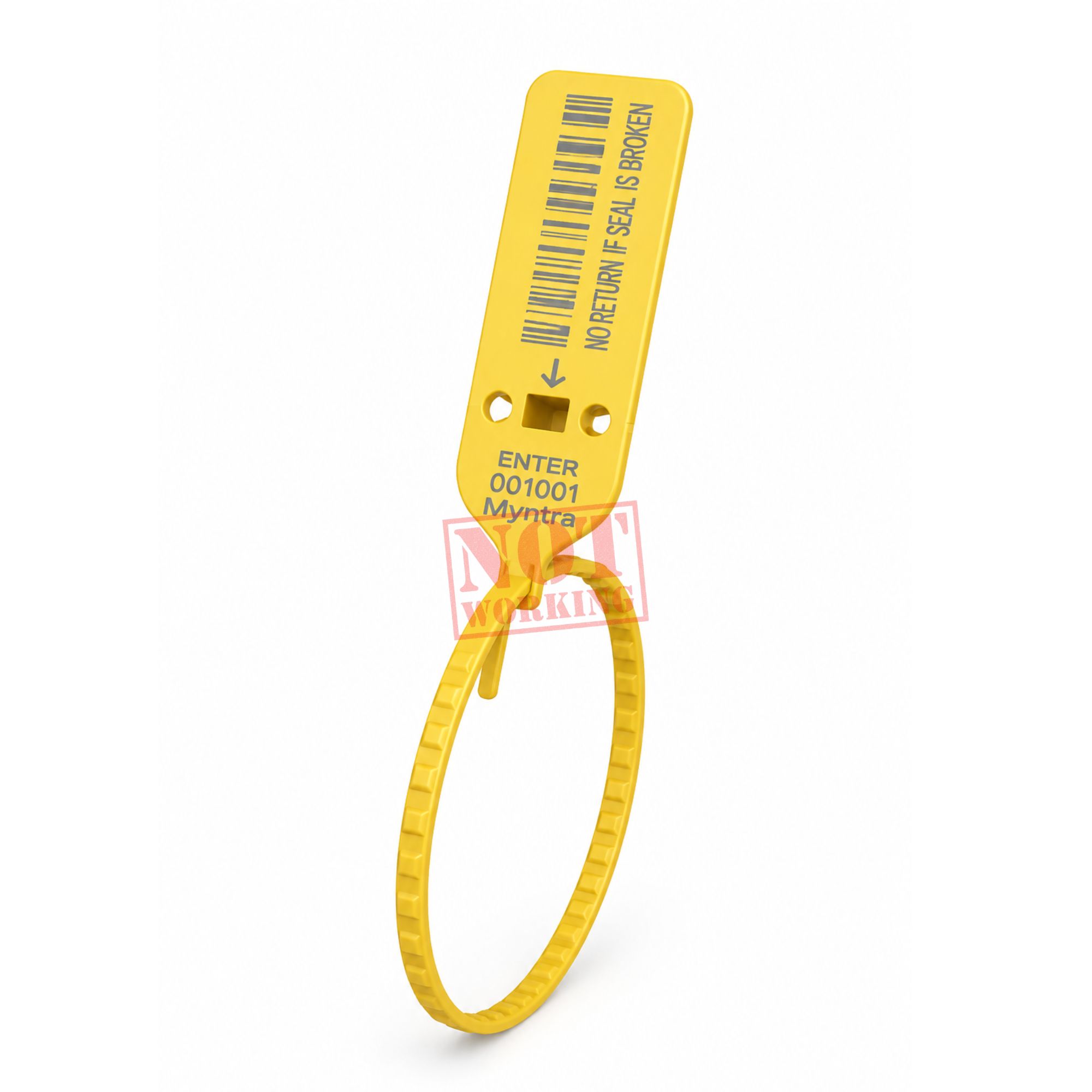 Myntra Non-Working Seal Tag | Security Tie Lock Tag for Packaging | Pack of 100/500